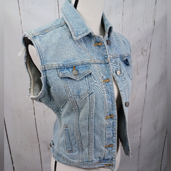 Dear AB Denim Vest Light Blue - Picture 3 of 7